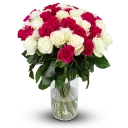 Kytice ekvádorských růží 80 cm